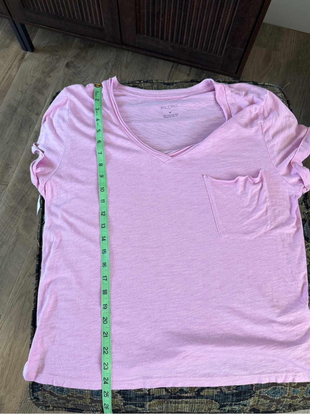 Pilcro Anthropologie Lilac Pink Pocket Tee NWT Medium Cotton Modal - Picture 7 of 7
